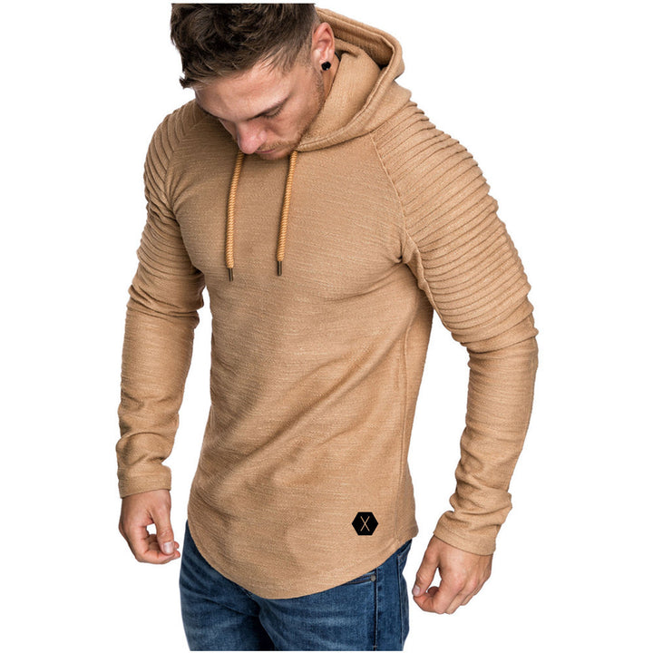 Herren Kapuzenpullover mit strukturiertem Design und modischen Raglanärmeln Echoarchiv