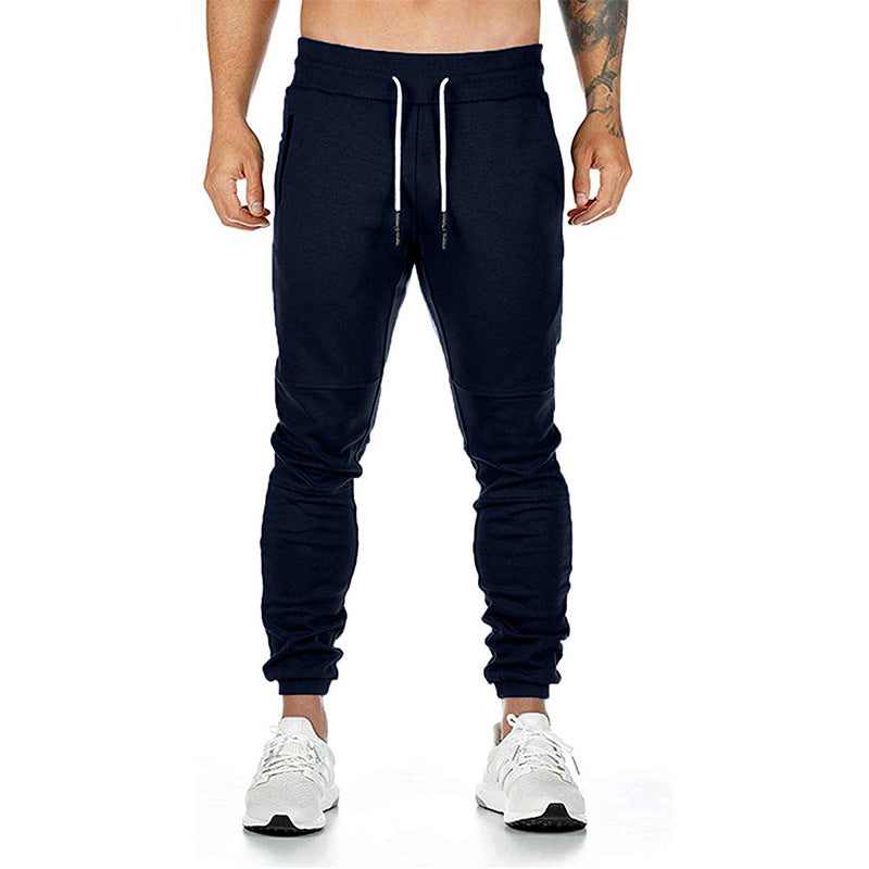 Herren nan taillierte Tapered Jogginghose mit elastischem Tunnelzug, Bündchen und Reißverschlusstaschen Echo Archiv