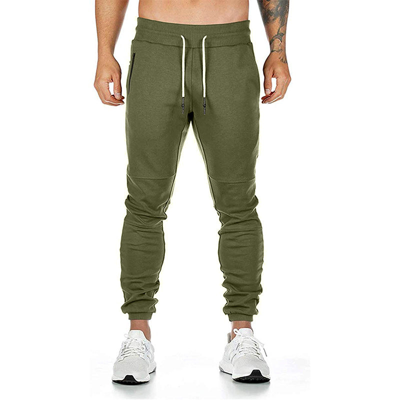 Herren nan taillierte Tapered Jogginghose mit elastischem Tunnelzug, Bündchen und Reißverschlusstaschen Echo Archiv