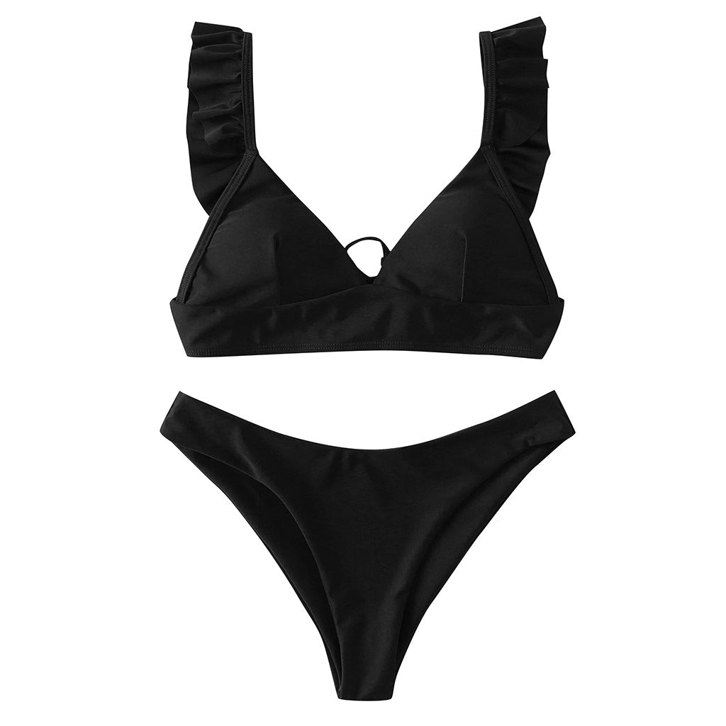 Damen Triangel-Bikini mit verstellbaren Trägern und auffälligem Galaxie-Design Echo Archiv