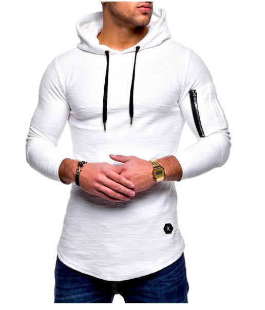 Herren langer Kapuzenpulli mit einzigartiger Struktur Echoarchiv