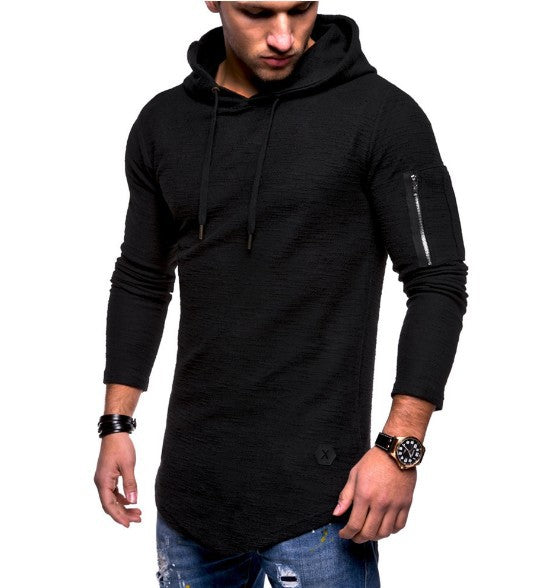 Herren langer Kapuzenpulli mit einzigartiger Struktur Echoarchiv