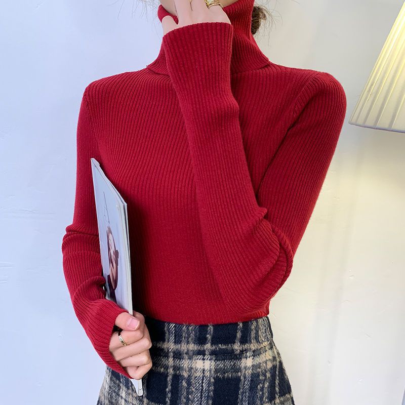 Damen-Rollkragenpullover, körpernah, große Größen