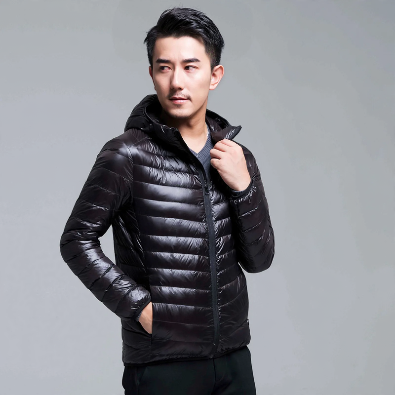 Leichte Herren-Daunenjacke, kurz, verschiedene Stile