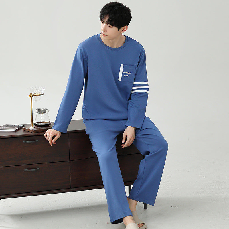 Herren-Pyjama-Set aus Modal, langärmelig