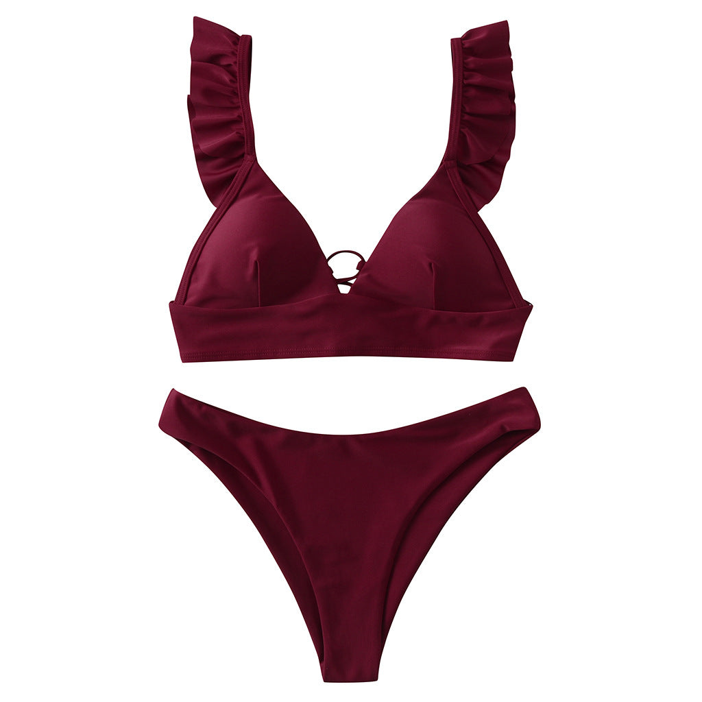 Damen Triangel-Bikini mit verstellbaren Trägern und auffälligem Galaxie-Design Echo Archiv