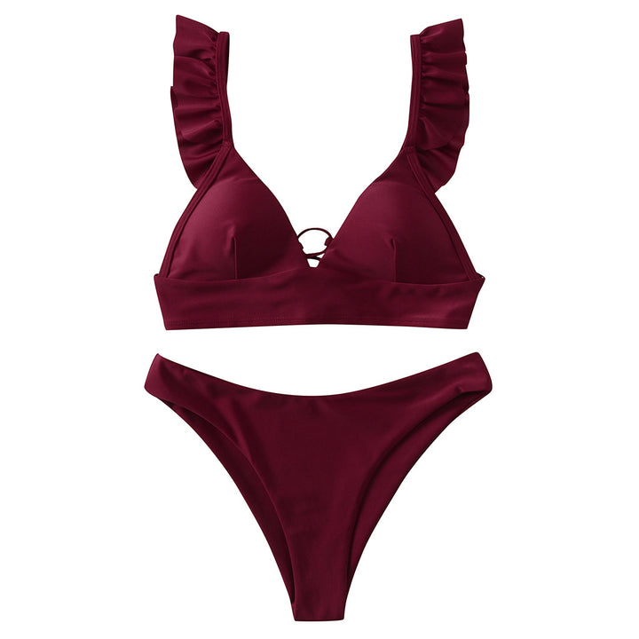 Damen Triangel-Bikini mit verstellbaren Trägern und auffälligem Galaxie-Design Echo Archiv