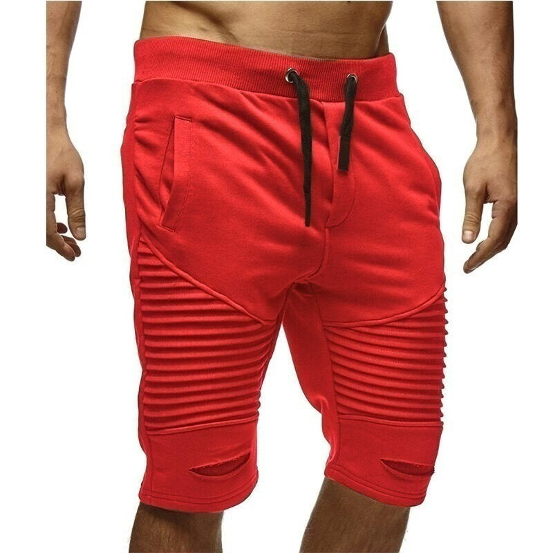 Herren Sportliche Shorts mit modernen Streifen-Design und elastischem Bund Echoarchiv