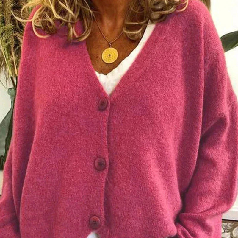 Echoarchiv - Schicke Herbst Einfarbige Lockere Pullover für Frauen