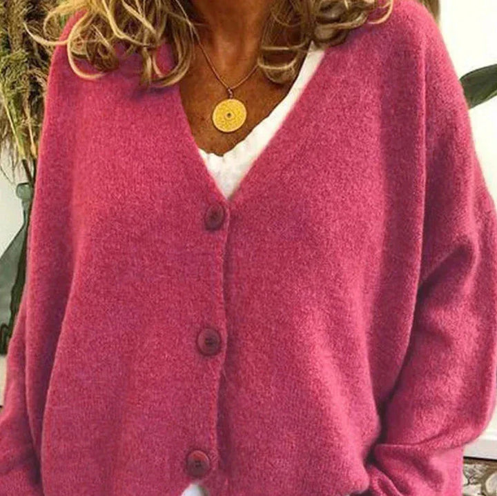 Echoarchiv - Schicke Herbst Einfarbige Lockere Pullover für Frauen