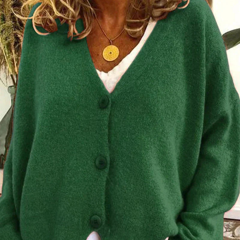 Echoarchiv - Schicke Herbst Einfarbige Lockere Pullover für Frauen