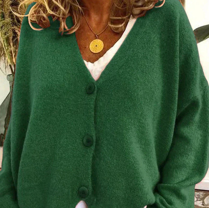 Echoarchiv - Schicke Herbst Einfarbige Lockere Pullover für Frauen