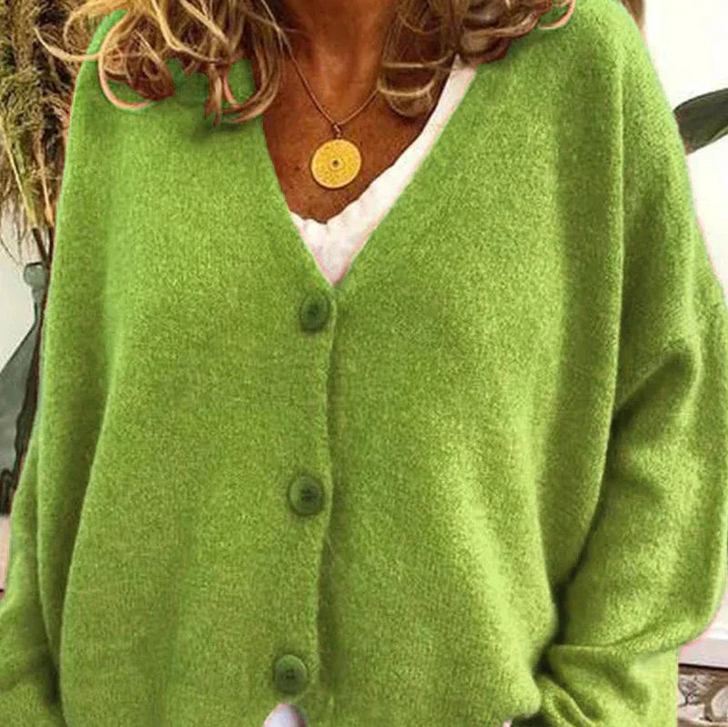 Echoarchiv - Schicke Herbst Einfarbige Lockere Pullover für Frauen