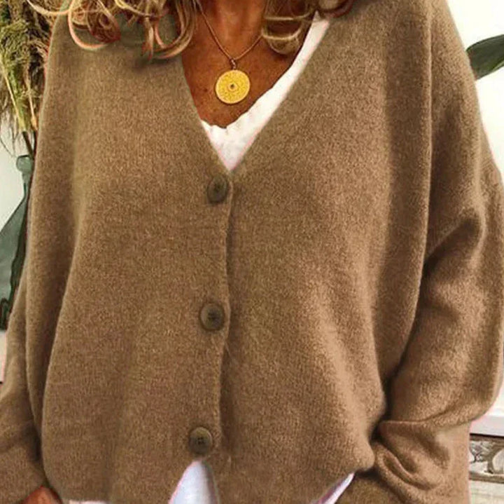 Echoarchiv - Schicke Herbst Einfarbige Lockere Pullover für Frauen