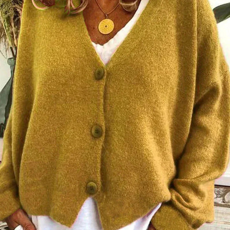 Echoarchiv - Schicke Herbst Einfarbige Lockere Pullover für Frauen