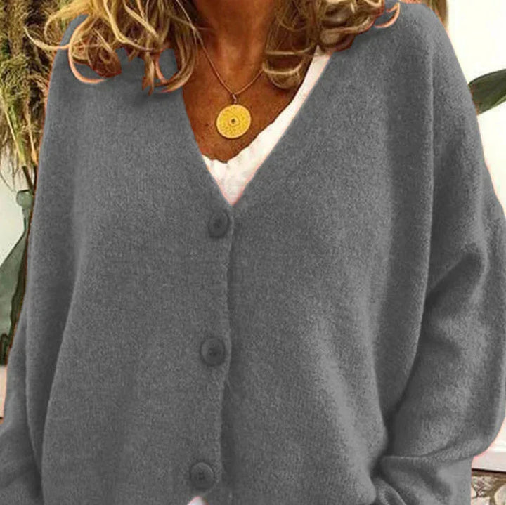Echoarchiv - Schicke Herbst Einfarbige Lockere Pullover für Frauen