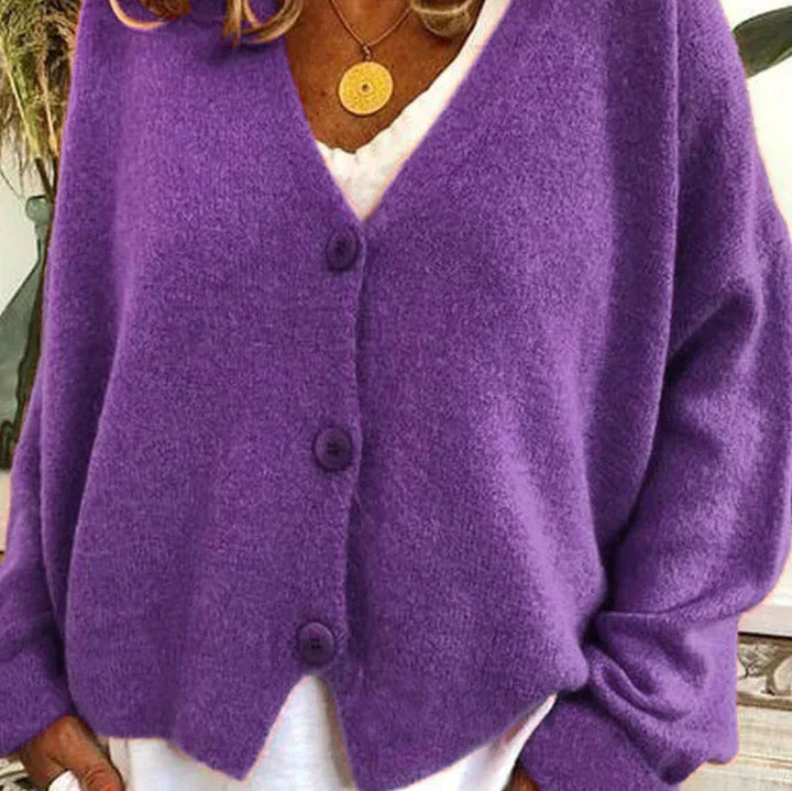 Echoarchiv - Schicke Herbst Einfarbige Lockere Pullover für Frauen