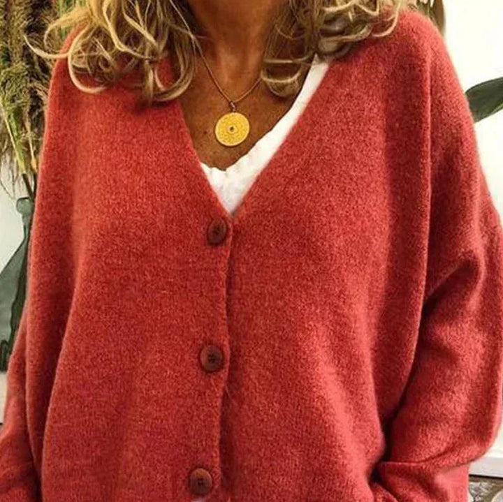 Echoarchiv - Schicke Herbst Einfarbige Lockere Pullover für Frauen