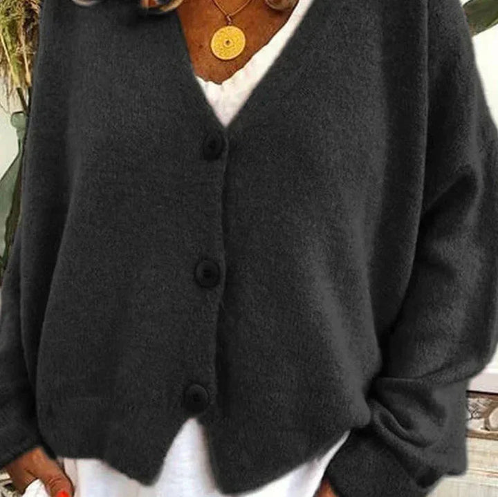 Echoarchiv - Schicke Herbst Einfarbige Lockere Pullover für Frauen