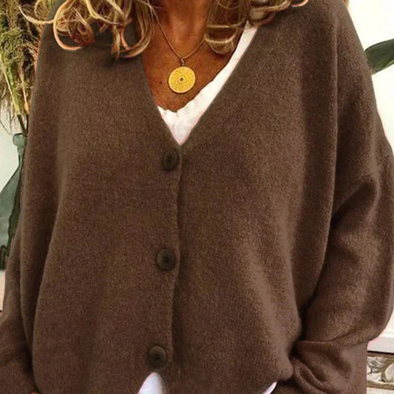 Echoarchiv - Schicke Herbst Einfarbige Lockere Pullover für Frauen