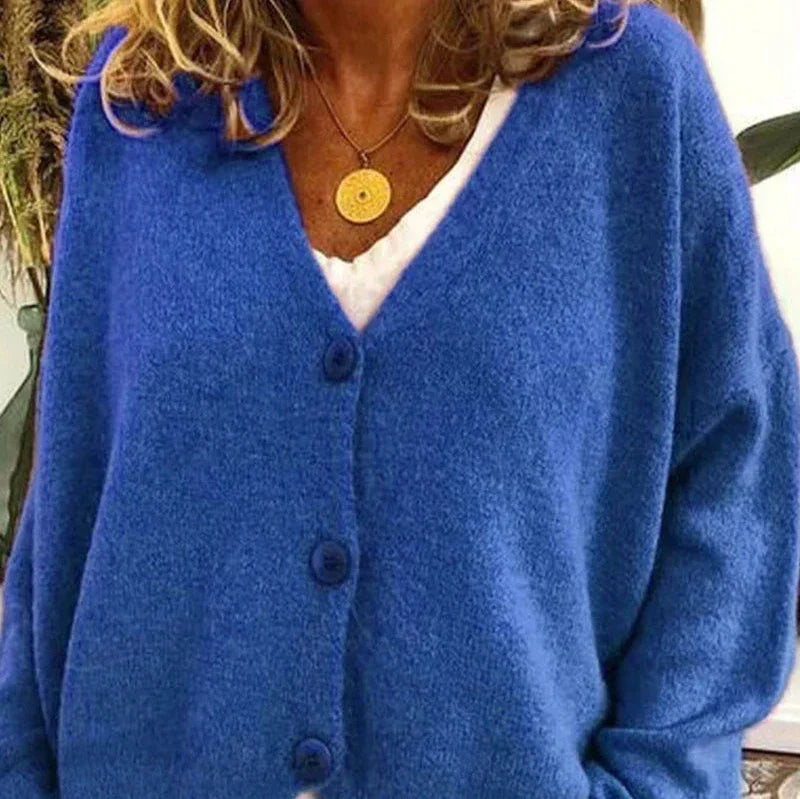 Echoarchiv - Schicke Herbst Einfarbige Lockere Pullover für Frauen