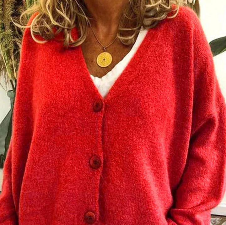 Echoarchiv - Schicke Herbst Einfarbige Lockere Pullover für Frauen