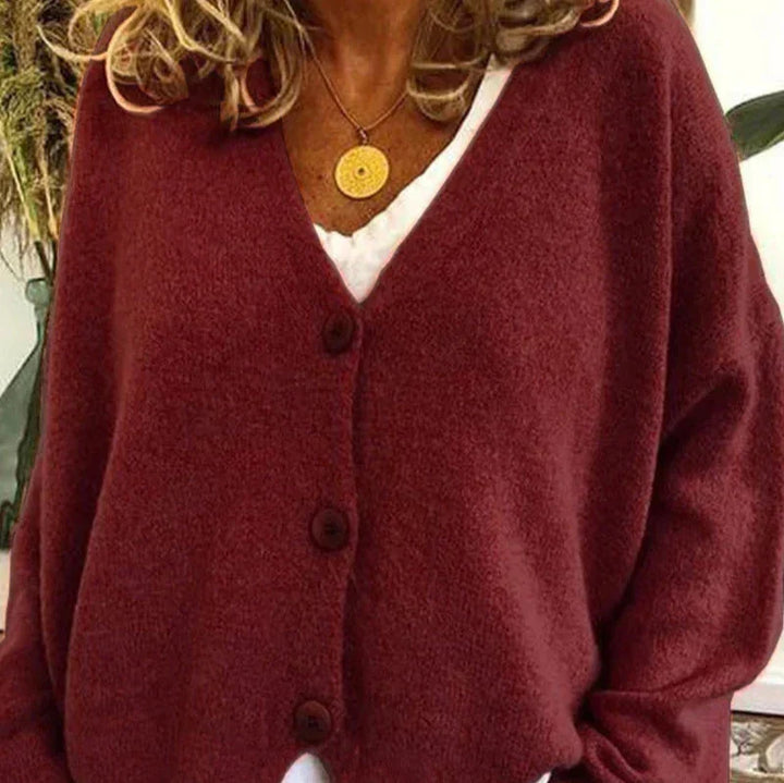 Echoarchiv - Schicke Herbst Einfarbige Lockere Pullover für Frauen
