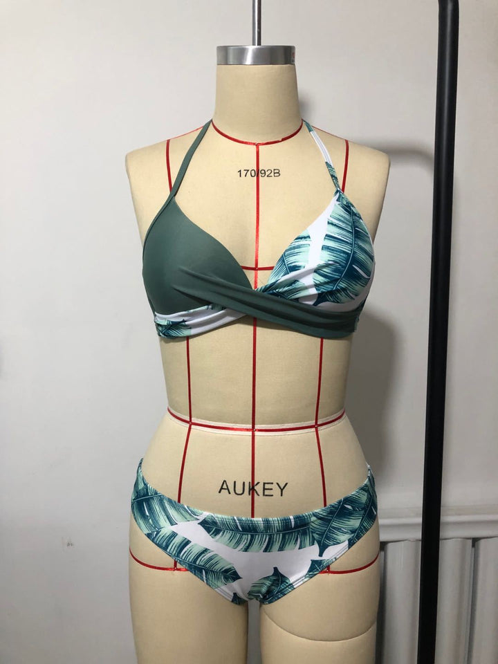 Damen Triangel-Bikini mit raffiniertem Wickel-Oberteil Echo Archiv