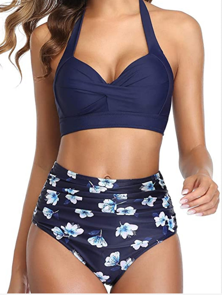 Damen Modischer Bikini mit hochgeschnittenem Höschen Echo Archiv