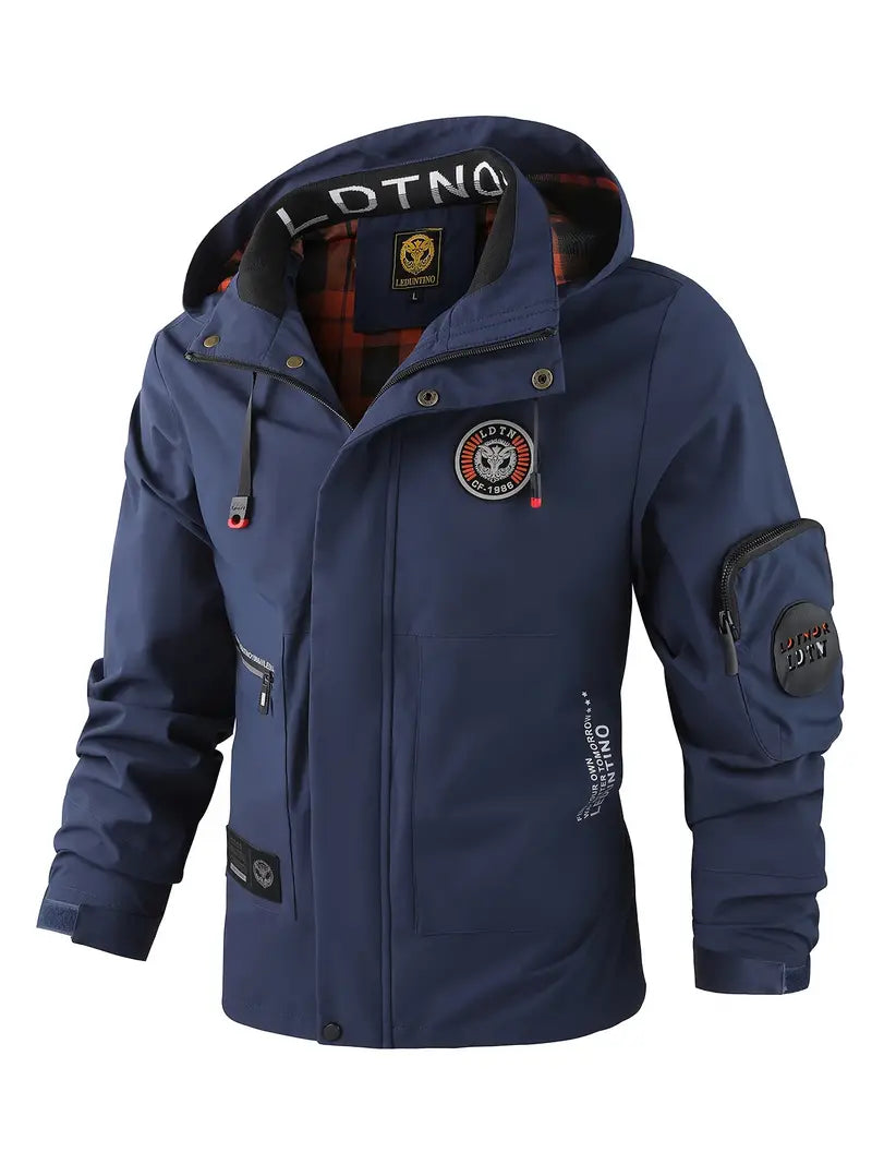 Echoarchiv | Leichte Herren Outdoor-Jacke, winddicht und wasserdicht mit Kapuze