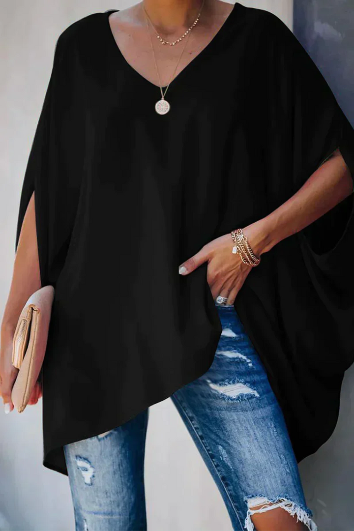 Elegante lockere Bluse für den Frühling