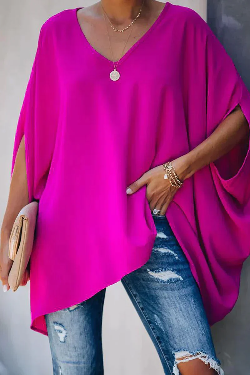Elegante lockere Bluse für den Frühling