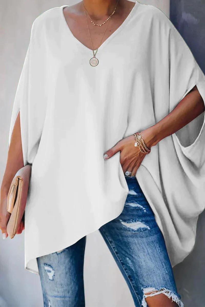 Elegante lockere Bluse für den Frühling