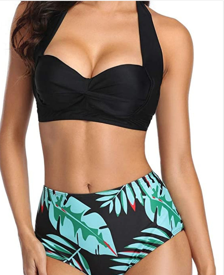 Damen Modischer Bikini mit hochgeschnittenem Höschen Echo Archiv