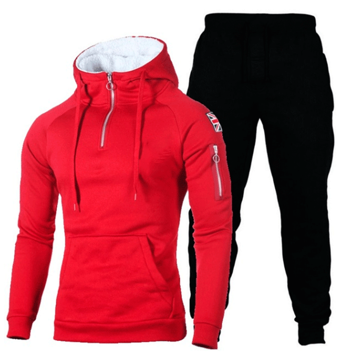 Herren Sportliches Hoodie- und Jogginghose-Set mit hochfunktionalen Materialien Echoarchiv