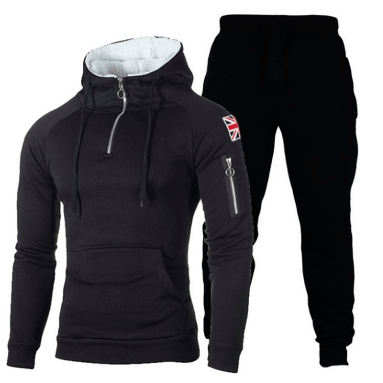 Herren Sportliches Hoodie- und Jogginghose-Set mit hochfunktionalen Materialien Echoarchiv