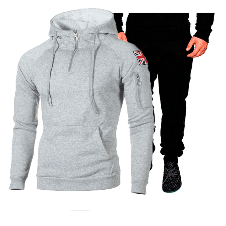 Herren Sportliches Hoodie- und Jogginghose-Set mit hochfunktionalen Materialien Echoarchiv