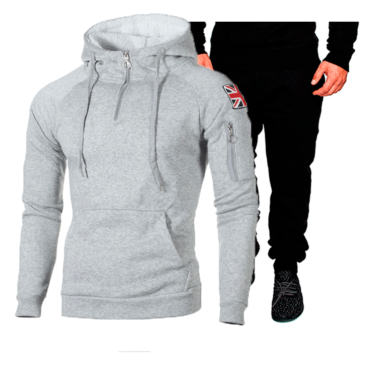 Herren Sportliches Hoodie- und Jogginghose-Set mit hochfunktionalen Materialien Echoarchiv