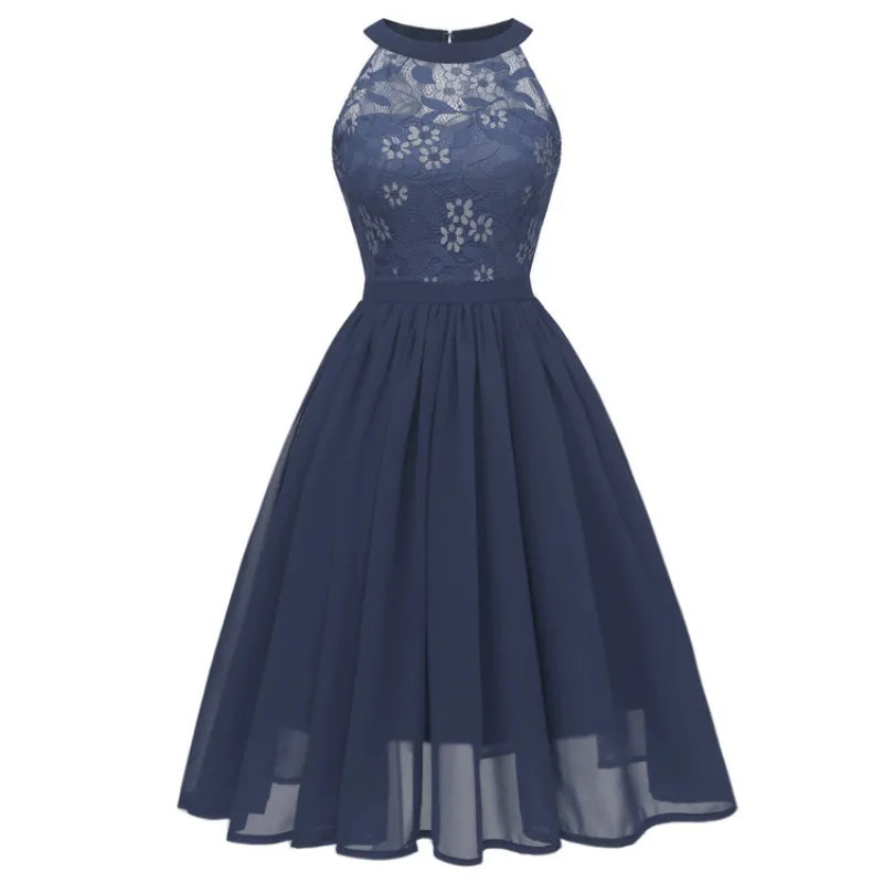 Echoarchiv | Chiffonkleid mit Spitze und Rüschen