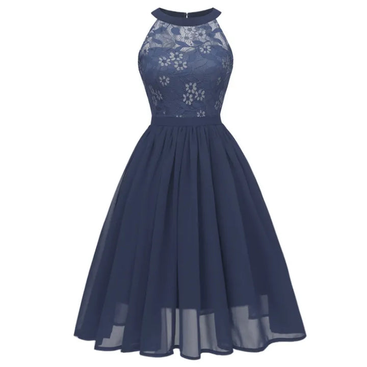 Echoarchiv | Chiffonkleid mit Spitze und Rüschen