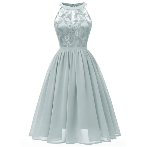 Echoarchiv | Chiffonkleid mit Spitze und Rüschen