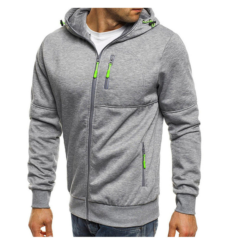 Herren Hoodie mit praktischen Reißverschlusstaschen und modernem Design Echoarchiv