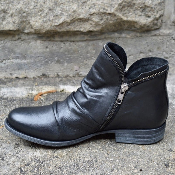 Echoarchiv | Lederstiefel mit Reißverschluss