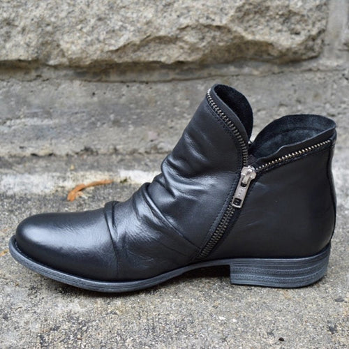 Echoarchiv | Lederstiefel mit Reißverschluss