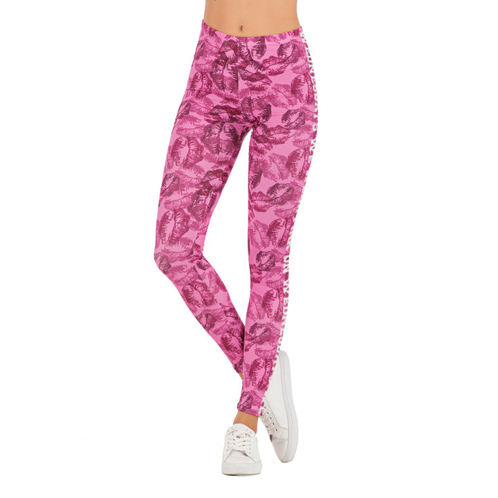 Damen Mandala-Ombre Leggings mit hohem Bund und formendem Stretch echoarchiv-