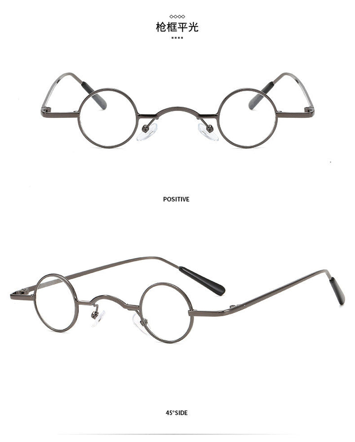 Echoarchiv | Retro Sonnenbrille mit Kleinem Runden Rahmen für Herren