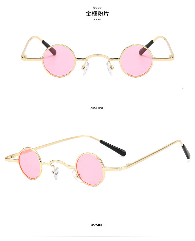 Echoarchiv | Retro Sonnenbrille mit Kleinem Runden Rahmen für Herren