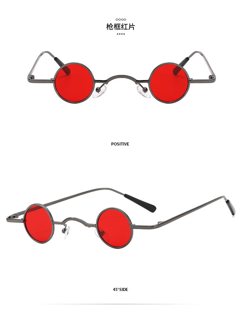 Echoarchiv | Retro Sonnenbrille mit Kleinem Runden Rahmen für Herren