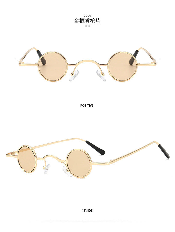 Echoarchiv | Retro Sonnenbrille mit Kleinem Runden Rahmen für Herren
