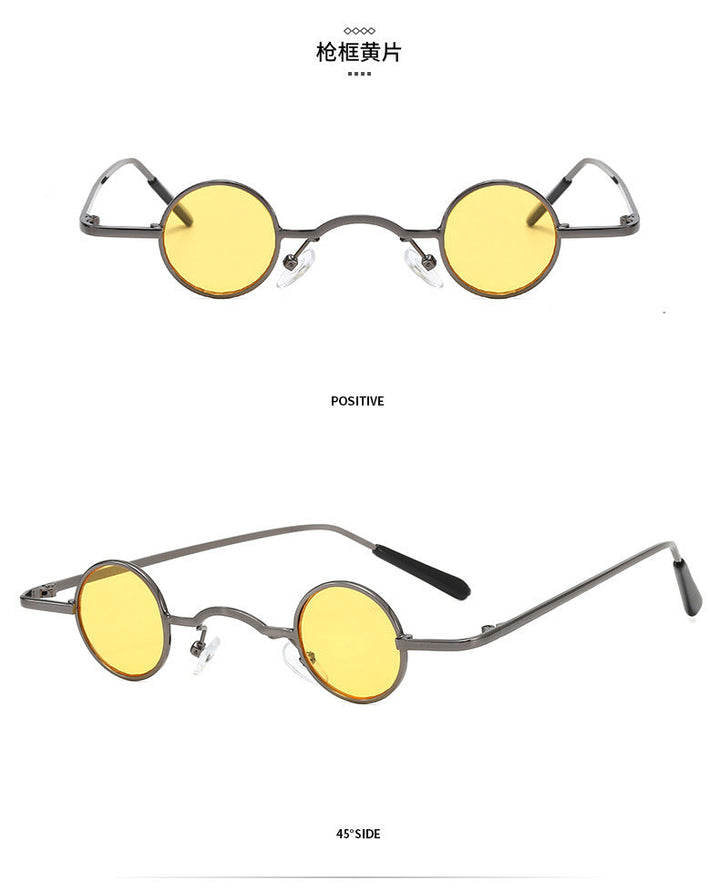 Echoarchiv | Retro Sonnenbrille mit Kleinem Runden Rahmen für Herren